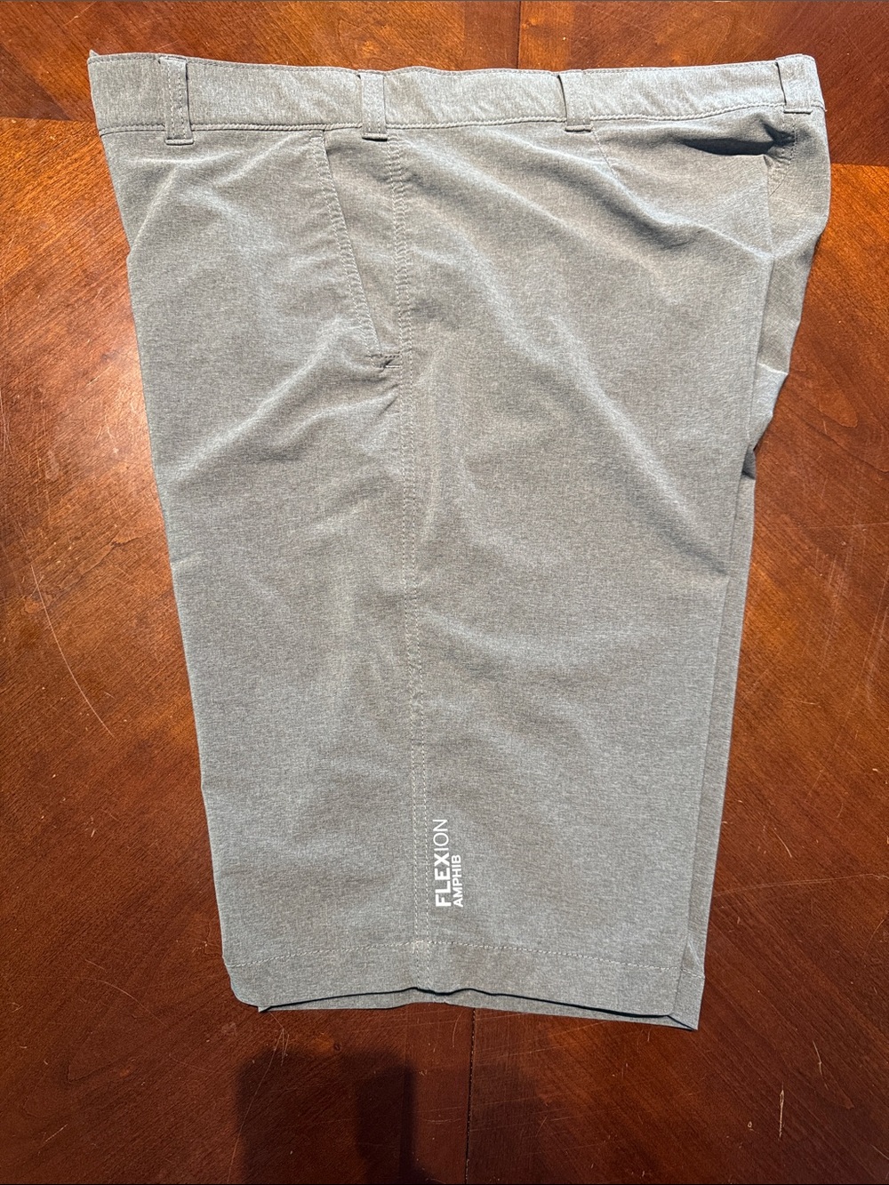 Flexi Gray Men’s Flat-Front Performance Shorts